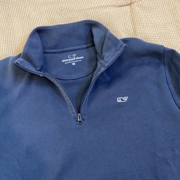 Vineyard Vines Other - Vineyard Vines 1/4 zip navy men’s jersey- size medium